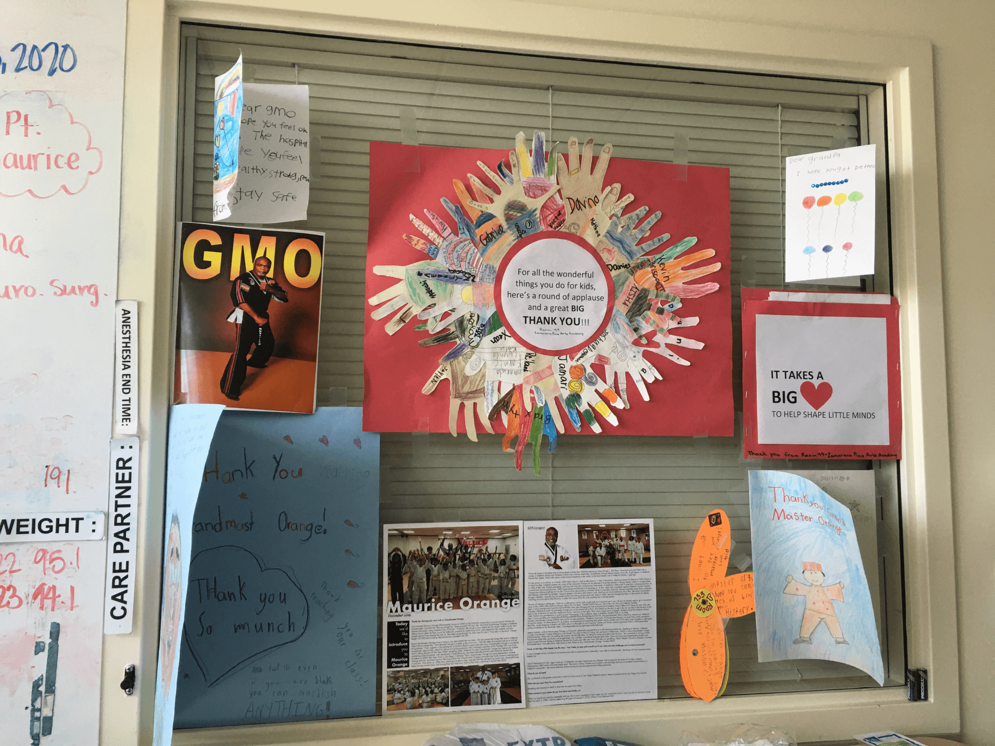 Near Death GMO Hospital Room Shrine to Recovery