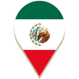 Mexico Pin Flag