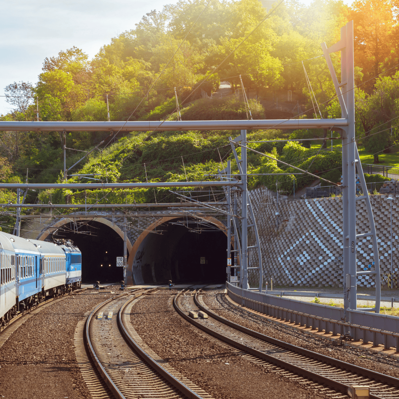 Leaving Prague by Train