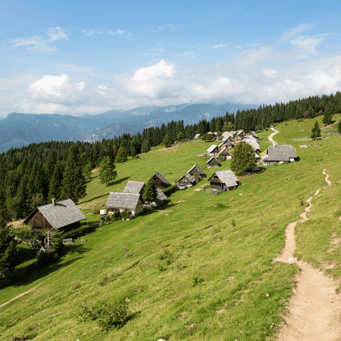 Slovenia mountain hiking