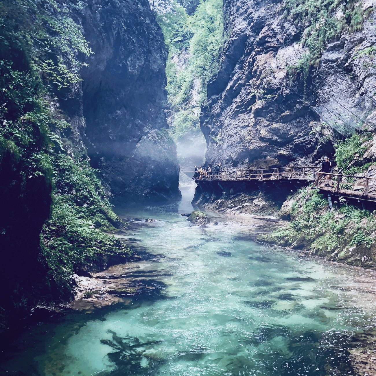 Gorge Klamm in Slovenia